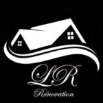 Logo LR Renovation avec toits de maison stylisés